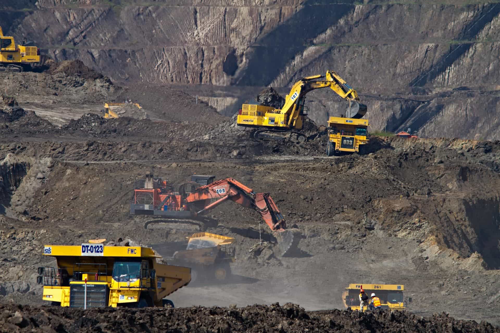 Trucks full of coal